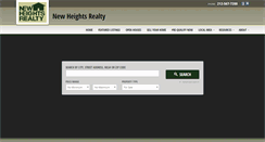 Desktop Screenshot of newheightsrealty.com